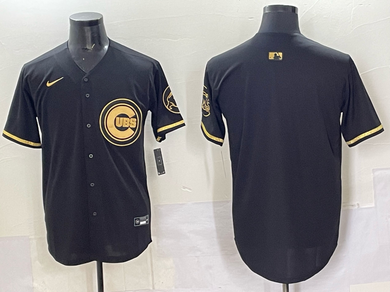 Men Chicago Cubs blank black Nike MLB 2025 Jersey 0087